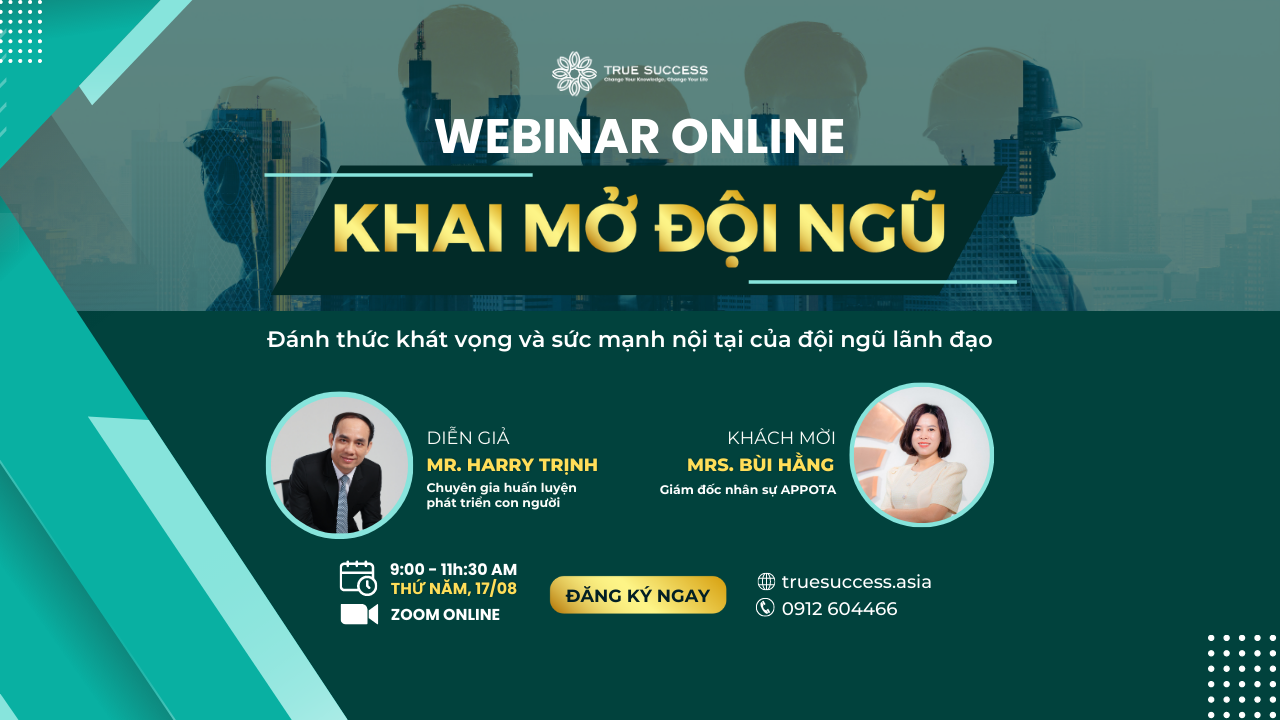 WEBINAR KHAI MỞ ĐỘI NGŨ